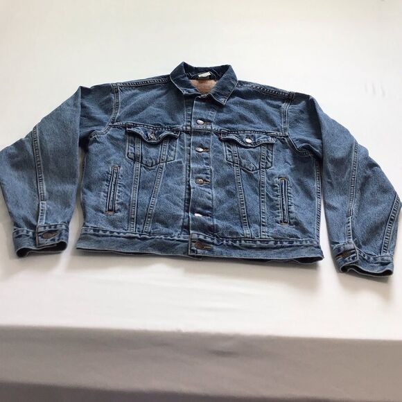 Levi’s Vintage 70-80 Blue Trucker Style Denim Jean Jacket Good Condition Size S - Picture 2 of 16